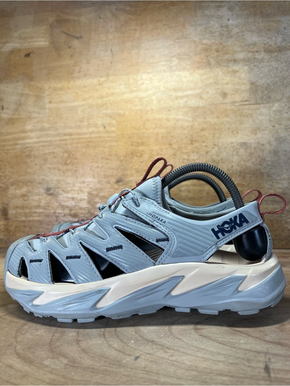 Hoka One One U Hopara Womens Size 9 River Trekking Hiking Sandals Shoes Gray - Picture 4 of 12